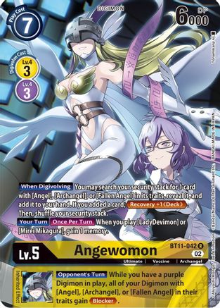 Angewomon (Alternate Art) (BT11-042) [Dimensional Phase] Foil - Deck Out Gaming