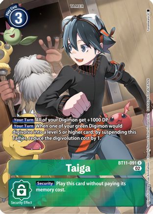 Taiga (Alternate Art) (BT11-091) [Dimensional Phase] Foil - Deck Out Gaming