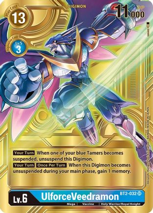 UlforceVeedramon - BT2-032 (Alternate Art) (BT2-032) [Dimensional Phase] Foil - Deck Out Gaming