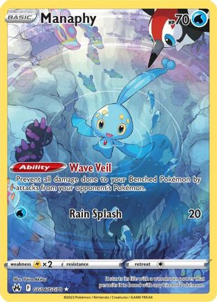Manaphy (GG06/GG70) [Sword & Shield: Crown Zenith] - Deck Out Gaming