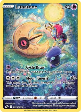 Lunatone (GG11) [Crown Zenith: Galarian Gallery] Holofoil - Deck Out Gaming