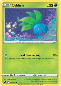 Oddish (1) [Crown Zenith] Reverse Holofoil - Deck Out Gaming