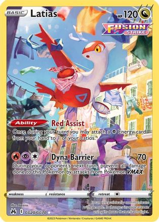 Latias (GG20) [Crown Zenith: Galarian Gallery] Holofoil - Deck Out Gaming