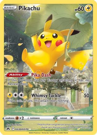 Pikachu (GG30) [Crown Zenith: Galarian Gallery] Holofoil - Deck Out Gaming