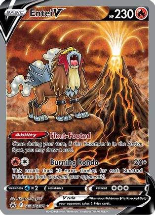 Entei V (GG36) [Crown Zenith: Galarian Gallery] Holofoil - Deck Out Gaming