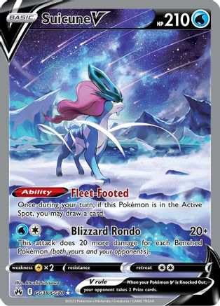 Suicune V (GG38) [Crown Zenith: Galarian Gallery] Holofoil - Deck Out Gaming