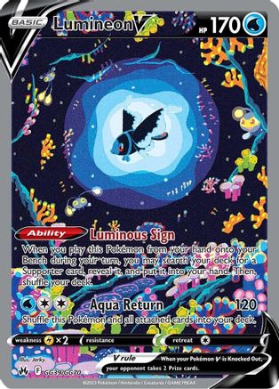 Lumineon V (GG39) [Crown Zenith: Galarian Gallery] Holofoil - Deck Out Gaming