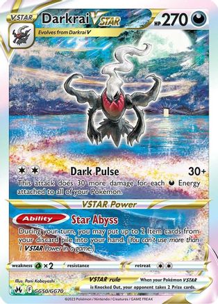 Darkrai VSTAR (GG50) [Crown Zenith: Galarian Gallery] Holofoil - Deck Out Gaming