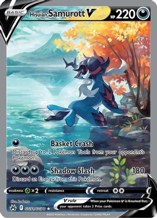 Hisuian Samurott V (GG51) [Crown Zenith: Galarian Gallery] Holofoil - Deck Out Gaming