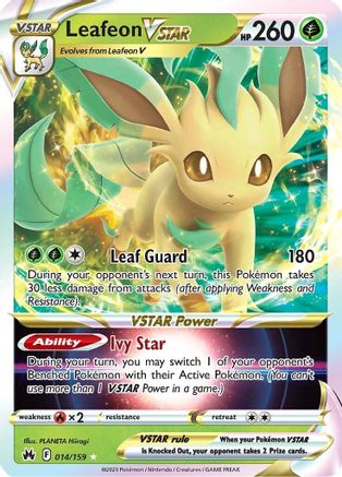 Leafeon VSTAR (14) [Crown Zenith] Holofoil - Deck Out Gaming