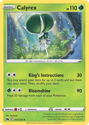 Calyrex (17) [Crown Zenith] Holofoil - Deck Out Gaming