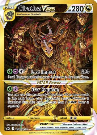 Giratina VSTAR (Secret) (GG69) [Crown Zenith: Galarian Gallery] Holofoil - Deck Out Gaming