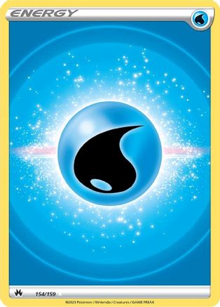 Water Energy (Texture Full Art) (154) [Crown Zenith] Holofoil - Deck Out Gaming