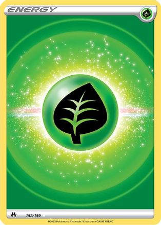 Grass Energy (Texture Full Art) (152) [Crown Zenith] Holofoil - Deck Out Gaming