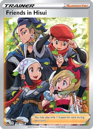 Friends in Hisui (Full Art) (148) [Crown Zenith] Holofoil - Deck Out Gaming