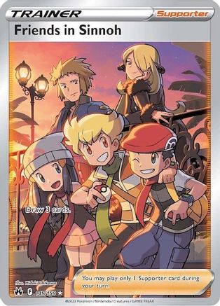 Friends in Sinnoh (Full Art) (149) [Crown Zenith] Holofoil - Deck Out Gaming