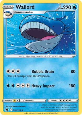 Wailord (32) [Crown Zenith] - Deck Out Gaming