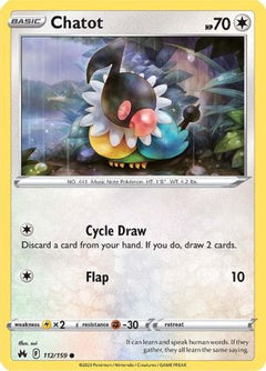 Chatot (112) [Crown Zenith] Reverse Holofoil - Deck Out Gaming