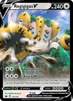 Regigigas V (113) [Crown Zenith] Holofoil - Deck Out Gaming