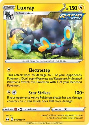 Luxray (43) (43) [Crown Zenith] Reverse Holofoil - Deck Out Gaming