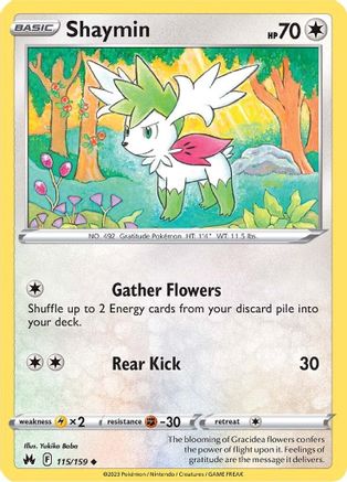 Shaymin (115) [Crown Zenith] Reverse Holofoil - Deck Out Gaming