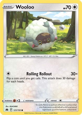 Wooloo (121) [Crown Zenith] Reverse Holofoil - Deck Out Gaming