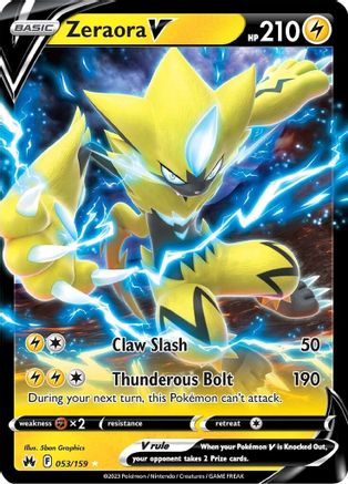Zeraora V (53) [Crown Zenith] Holofoil - Deck Out Gaming