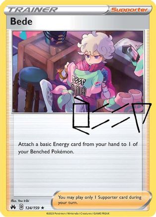 Bede (124) [Crown Zenith] Holofoil - Deck Out Gaming