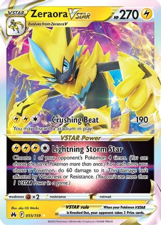 Zeraora VSTAR (55) [Crown Zenith] Holofoil - Deck Out Gaming