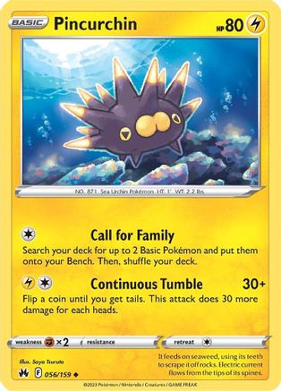 Pincurchin (56) [Crown Zenith] Reverse Holofoil - Deck Out Gaming