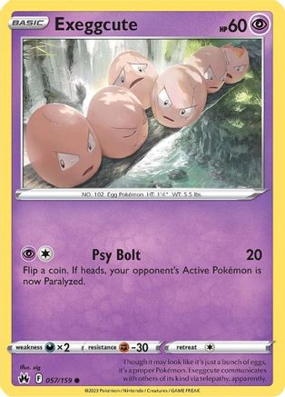 Exeggcute (57) [Crown Zenith] Reverse Holofoil - Deck Out Gaming