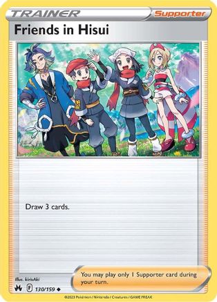 Friends in Hisui (130) [Crown Zenith] Reverse Holofoil - Deck Out Gaming