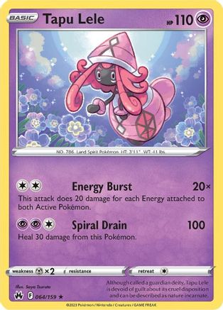 Tapu Lele (64) [Crown Zenith] Holofoil - Deck Out Gaming