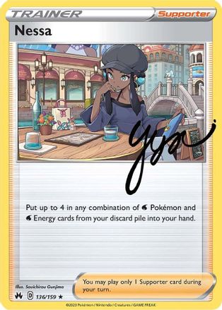 Nessa (136) [Crown Zenith] Holofoil - Deck Out Gaming