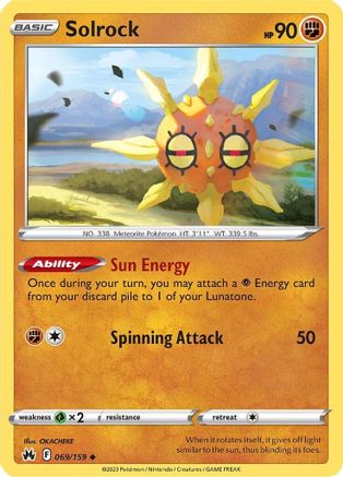 Solrock (69) [Crown Zenith] Reverse Holofoil - Deck Out Gaming