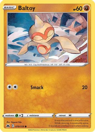 Baltoy (70) [Crown Zenith] - Deck Out Gaming