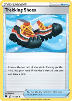 Trekking Shoes (145) [Crown Zenith] Reverse Holofoil - Deck Out Gaming