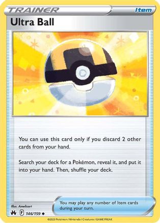 Ultra Ball (146) [Crown Zenith] Reverse Holofoil - Deck Out Gaming
