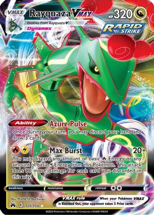 Rayquaza VMAX (101/159) (101) [Sword & Shield: Crown Zenith] - Deck Out Gaming