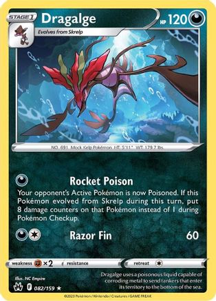 Dragalge (82) [Crown Zenith] Reverse Holofoil - Deck Out Gaming