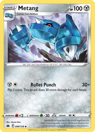 Metang (90) [Crown Zenith] Reverse Holofoil - Deck Out Gaming