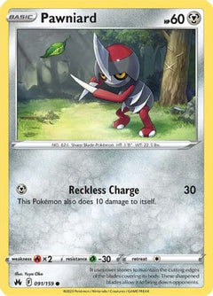 Pawniard (91) (91) [Crown Zenith] Reverse Holofoil - Deck Out Gaming