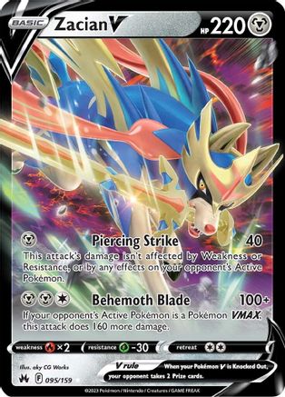 Zacian V (095/159) [Sword & Shield: Crown Zenith] - Deck Out Gaming