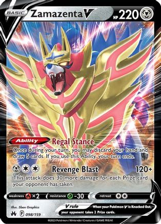 Zamazenta V (098/159) [Sword & Shield: Crown Zenith] - Deck Out Gaming
