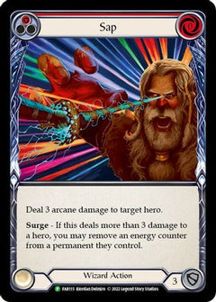 Sap (Red) - FAB115 (FAB115) [Flesh and Blood: Promo Cards] Rainbow Foil - Deck Out Gaming