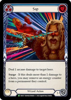 Sap (Blue) - FAB117 (FAB117) [Flesh and Blood: Promo Cards] Rainbow Foil - Deck Out Gaming