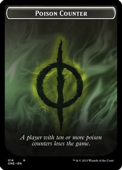Poison Counter // Beast Double-sided Token () [Commander: Phyrexia: All Will Be One] - Deck Out Gaming