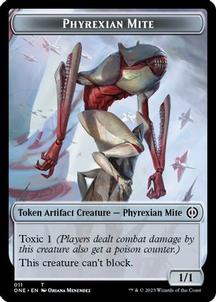 Phyrexian Mite // Phyrexian Insect Double-Sided Token (11) [Commander: Phyrexia: All Will Be One] - Deck Out Gaming