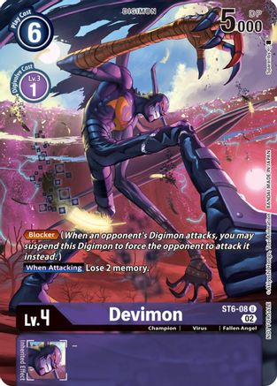 Devimon (Digimon Illustration Competition Pack 2022) (ST6-08) [Dimensional Phase] - Deck Out Gaming