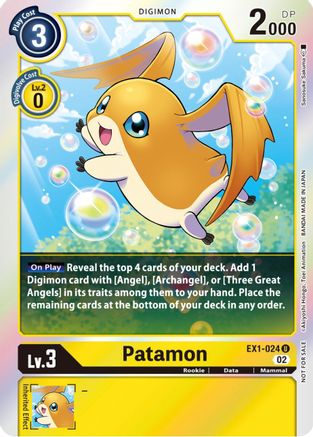 Patamon (Official Tournament Pack Vol.8) (EX1-024) [Classic Collection] Foil - Deck Out Gaming